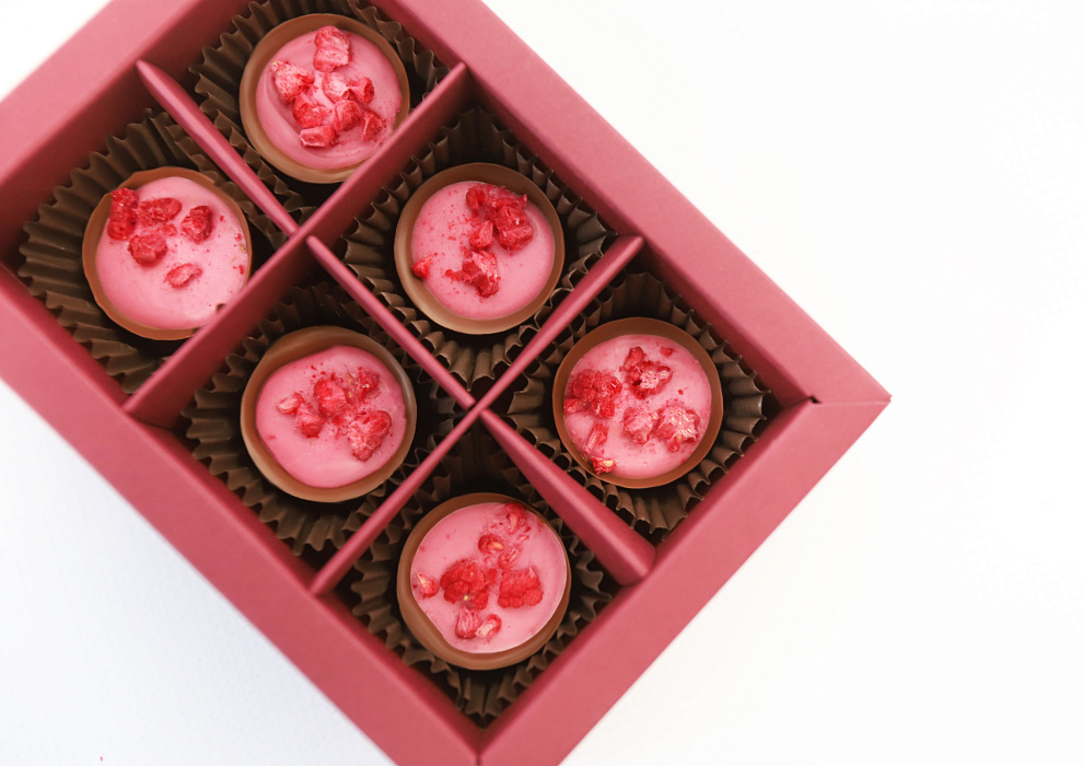 Конфеты с малиной и имбирём