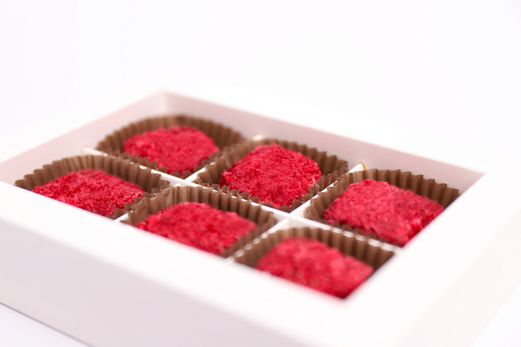 Конфеты с малиной и пряностями