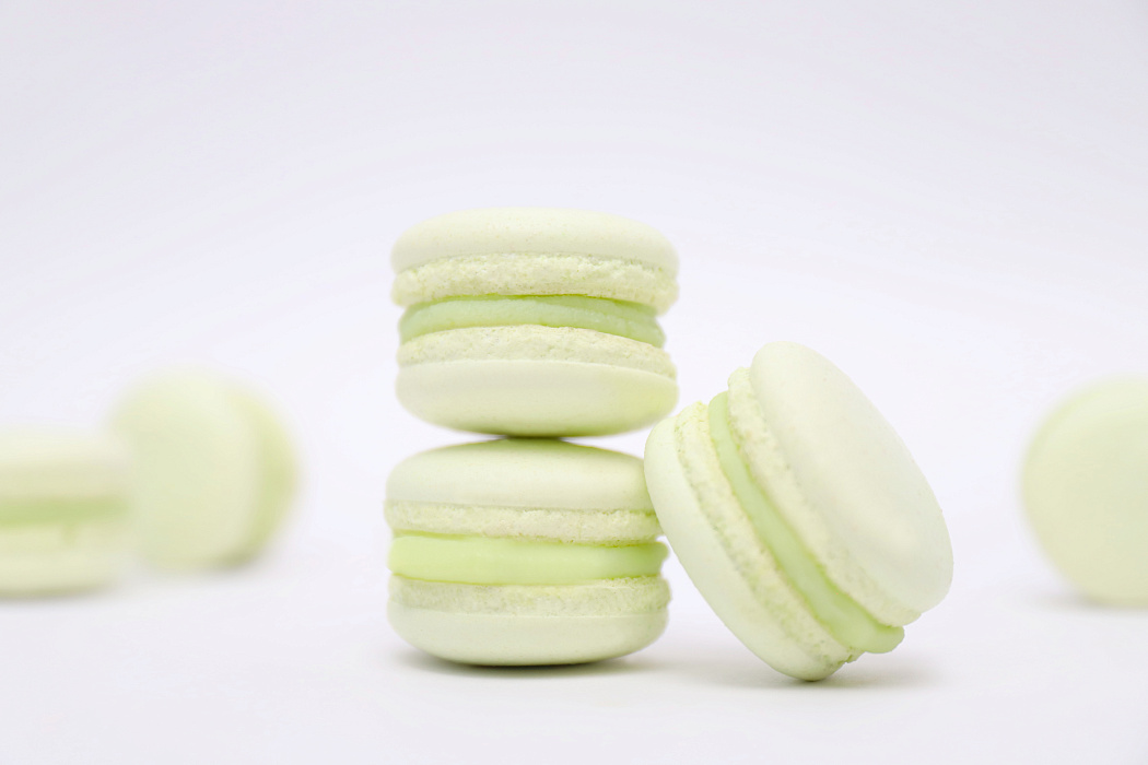 Макарон с мятой и лаймом