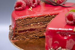 Торт «Малина в шоколаде»