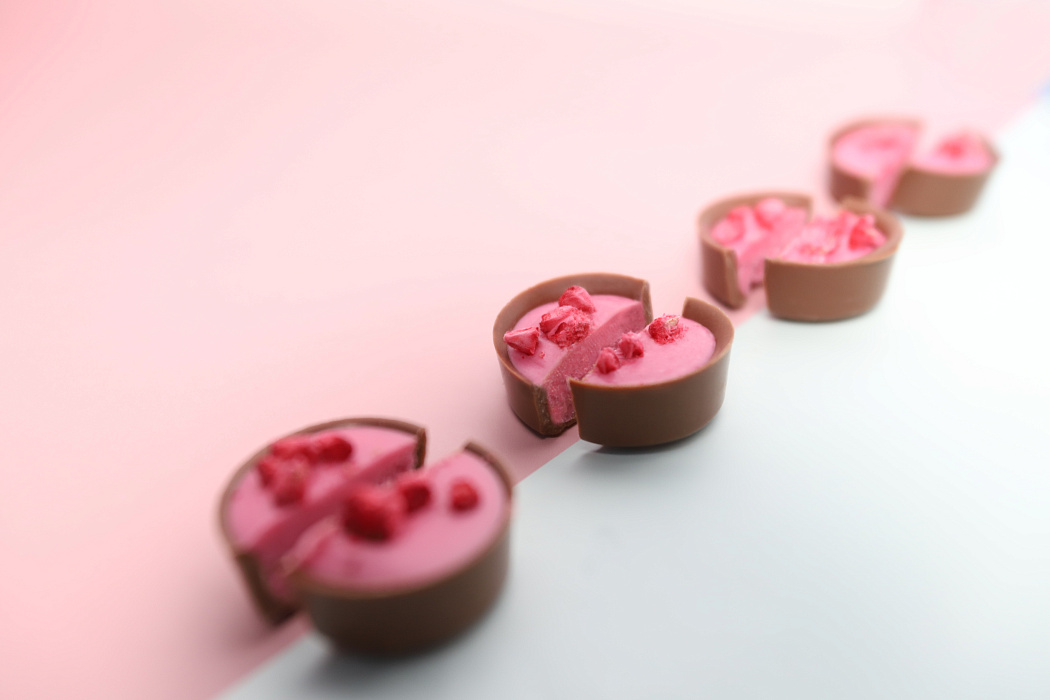 Конфеты с малиной и имбирём