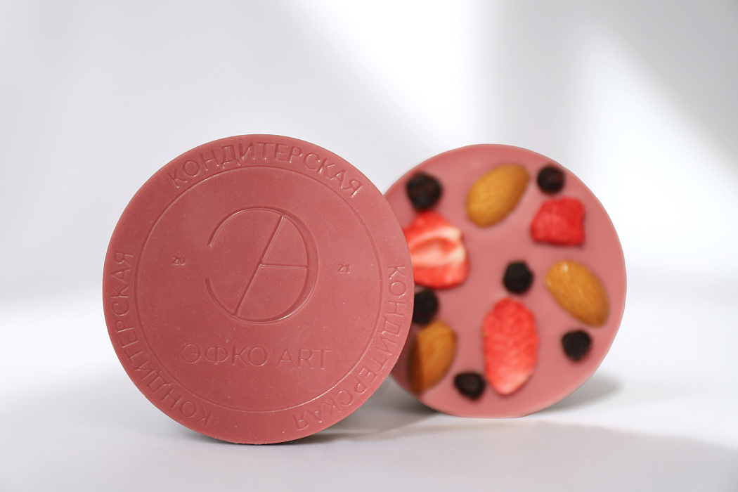 Медианты из рубинового шоколада