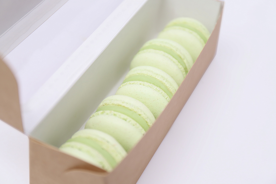 Макарон с мятой и лаймом